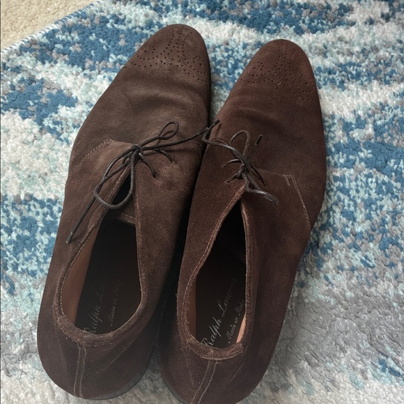 Ralph Lauren Purple Label Rich Brown Suede Derbys main image 4
